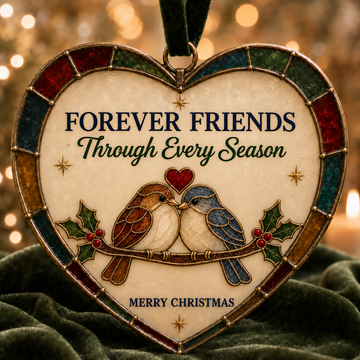Friendship Christmas Heart Ornament