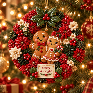 Christmas Wreath Ornaments