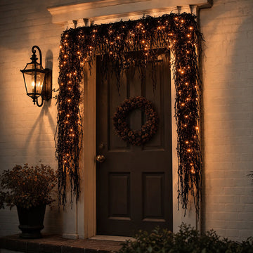 Spooky Chic: Halloween Fireplace Decor Set