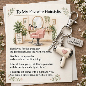 The "You Make a Difference" Appreciation Gift Set – Keychain & Greeting Card