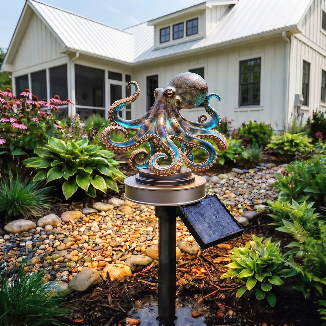 Enchanting Oceanic Octopus Solar Path Light