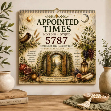 Biblical Hebrew Calendar 5787 2026-2027 Appointed Times Wall Calendar