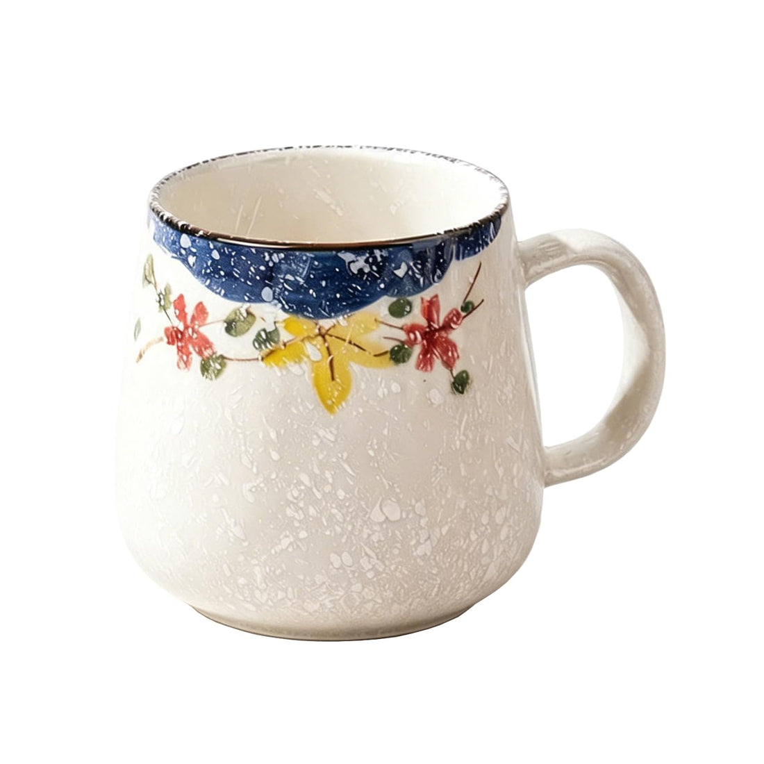 Hand-Painted Ceramic Mug – Vintage Style, Underglaze Craft