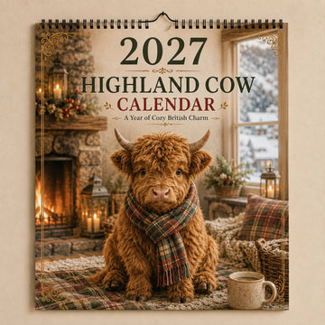 2027 Highland Cows Seasons Calendar