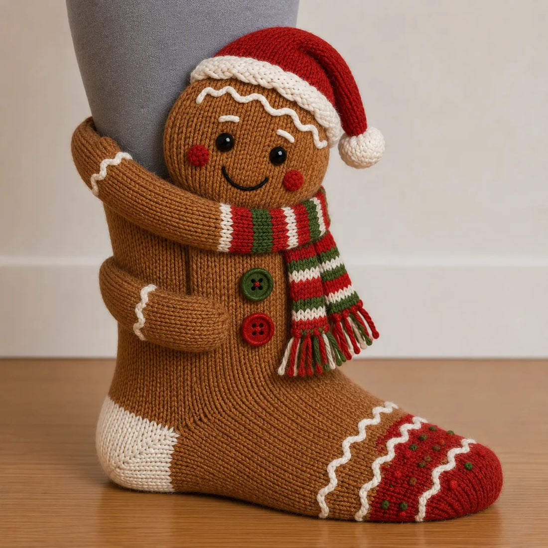 3D Hugging Christmas Socks