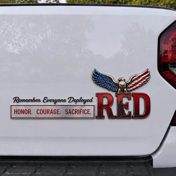 RED Fridays “Remember Everyone Deployed” Car Emblem