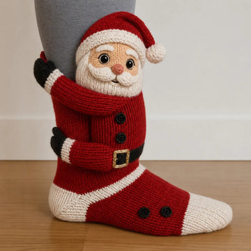 3D Hugging Christmas Socks