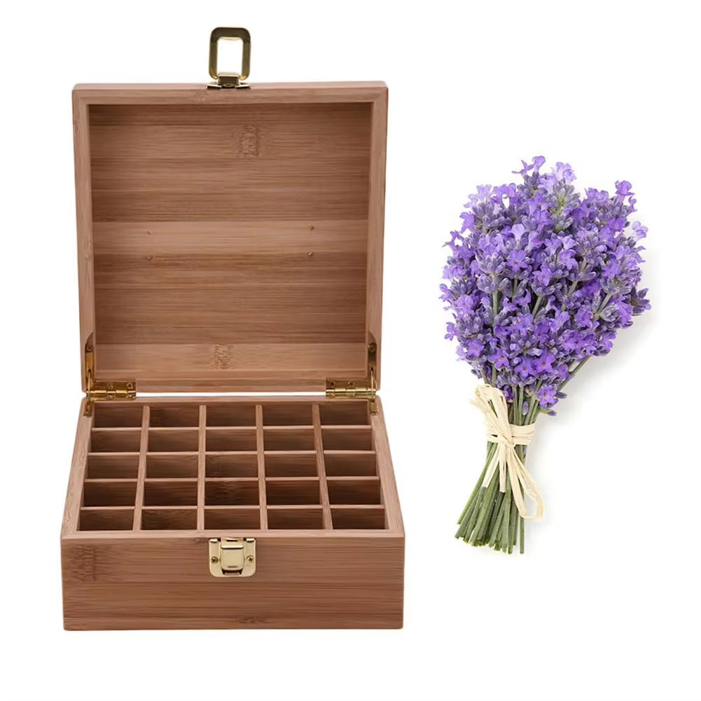 Bamboo Essential Oil Sanctuary - 25-Slot Zen Organizer