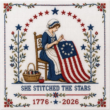 She Stitched The Stars Commemorative Cross Stitch Kit