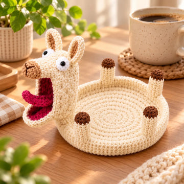 6-Piece Handmade-Style Animal Coaster Set