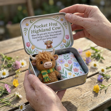 Pocket Hug Highland Cow Gift Set – A Little Hug To Keep Close