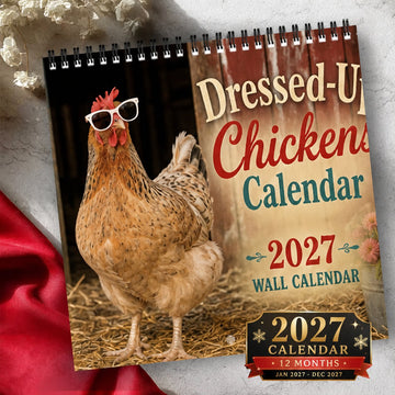 2027 Farm Chicken Wall Calendar