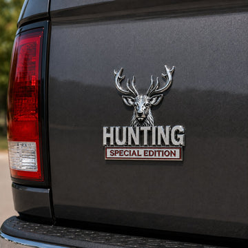 HUNTING Special Edition Chrome Metal Car Emblem