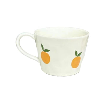 Pure Hand-Painted Underglaze Ceramic Mug – 9.5 oz Household Breakfast Milk Cup