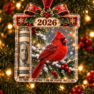 2026 Christmas Cash Gift Ornament – Holiday Money Holder Keepsake