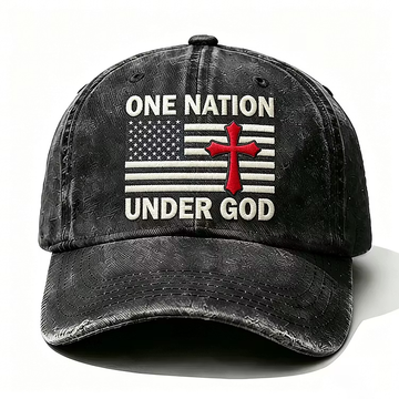 One Nation Under God Embroidery Cap
