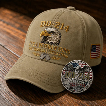 DD-214 Veteran 3D Embroidered Cap