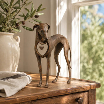 Heritage Heart Sighthound Sculpture