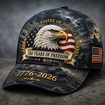 Embroidered Patriotic Vintage Eagle Baseball Hat