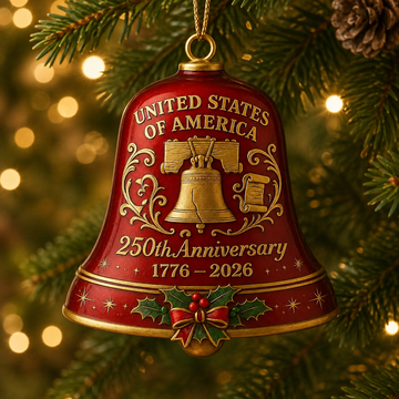 United States 250th Anniversary Bell Ornament
