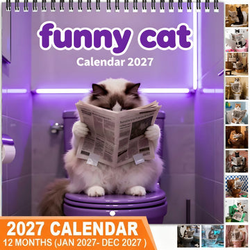 2027 Funny Cat Wall Calendar