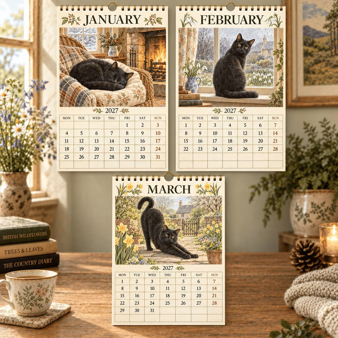 2027 Black Cats Calendar