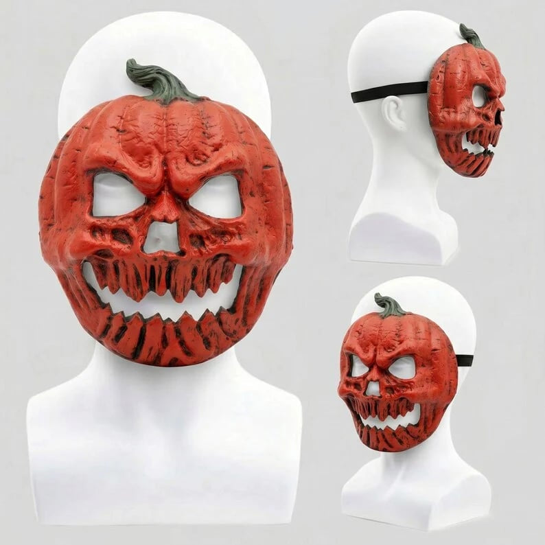 The Evil Pumpkin Skull Horror Mask