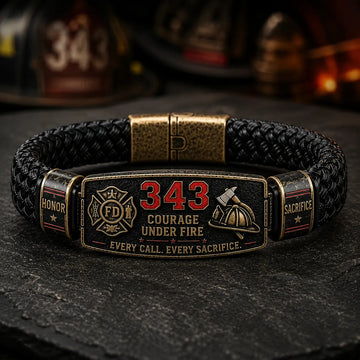 343 Firefighter Honor Bracelet – Courage Under Fire