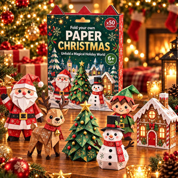 Beginner-Friendly 3D Christmas Paper Craft Kit