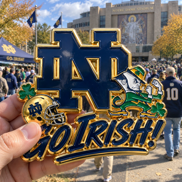 Go Irish Car Emblem Metal Badge