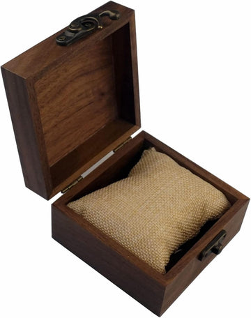 Wood Keepsake Box – Small Jewelry & Watch Storage Box, 3.5"
