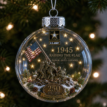 America 250th Military Legacy Light-Up Christmas Ball