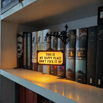 This Is My Happy Place Hanging Sign Light