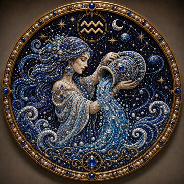 12 Zodiac Signs Pearl Art Kit