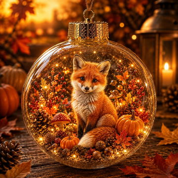 Autumn Woodland Glow Ornament