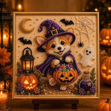 DIY Halloween Puppy Pearl Painting Kit