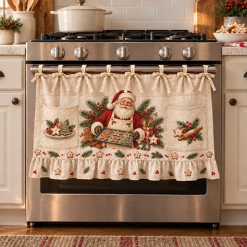 Christmas Kitchen Tie-On Skirt