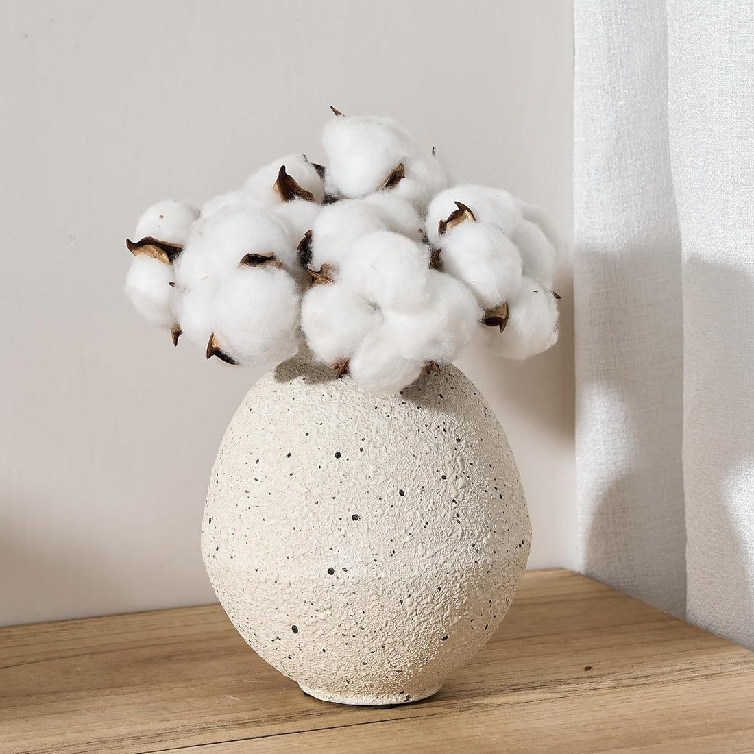 Ceramic Flower Vase – Handcrafted Vintage Rustic Farmhouse Vase