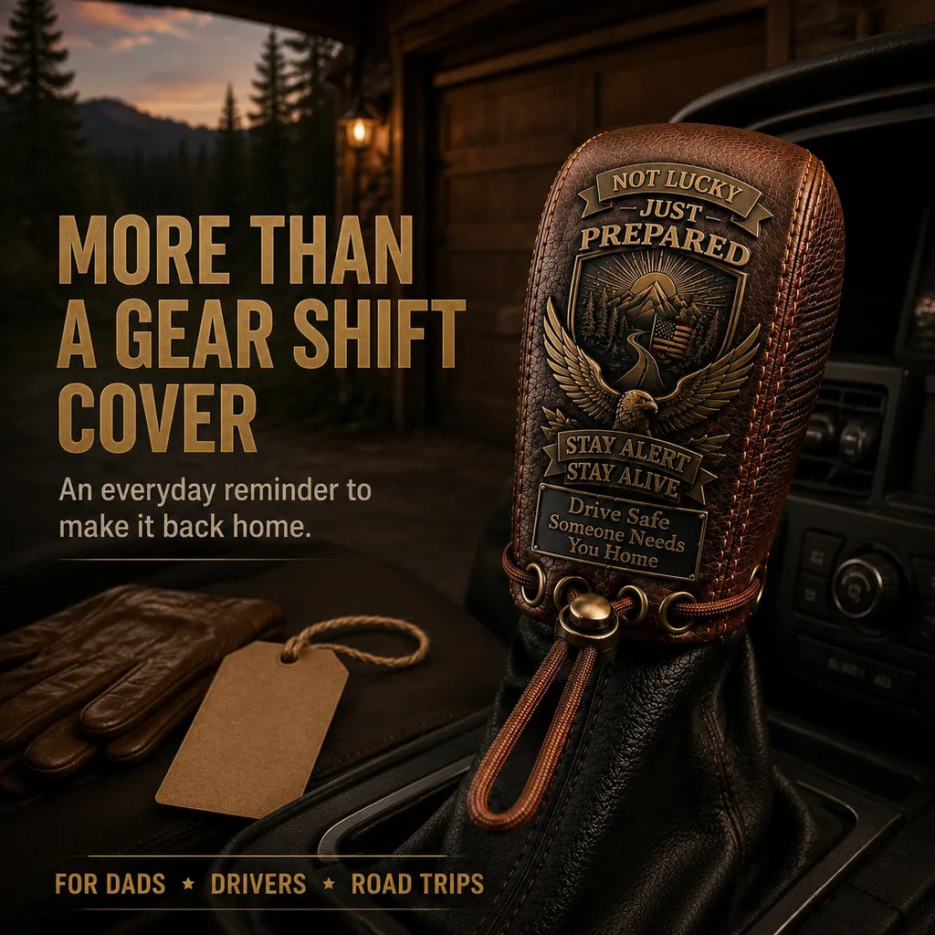 "Built for the Road. Made for Peace of Mind."Gear Shift Cover
