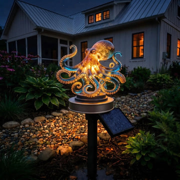Enchanting Oceanic Octopus Solar Path Light