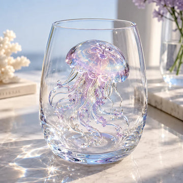 Animal Floral Glass Tumbler