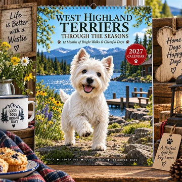 2027 West Highland Terrier Wall Calendar