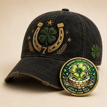 Fortune Favors the Bold Vintage Lucky Cap