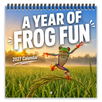 2027 Funny Frog Wall Calendar