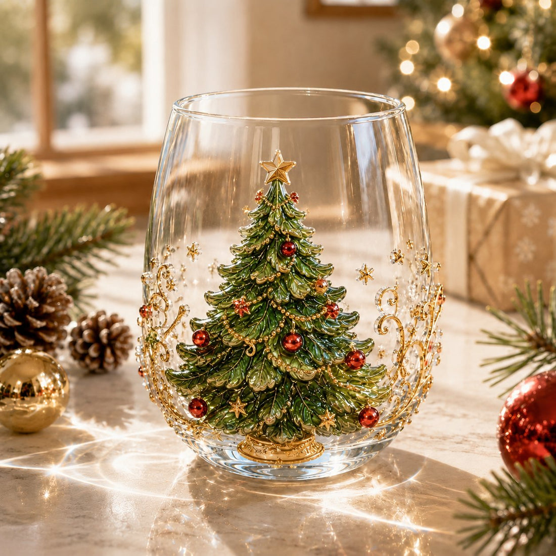 Christmas Glassware Art Collection