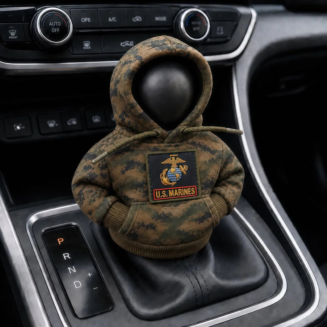 Military Tribute Hoodie Gear Shift Cover