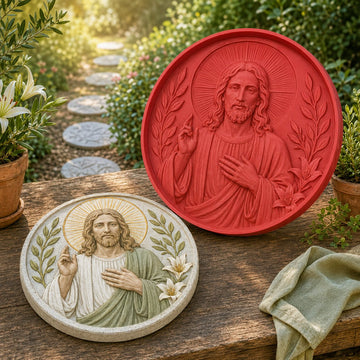 Jesus Garden Art Reusable Mold