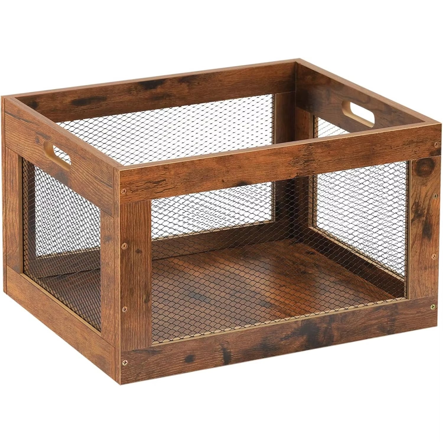 Vinyl Library Crate Solid Wood Storage Cube
