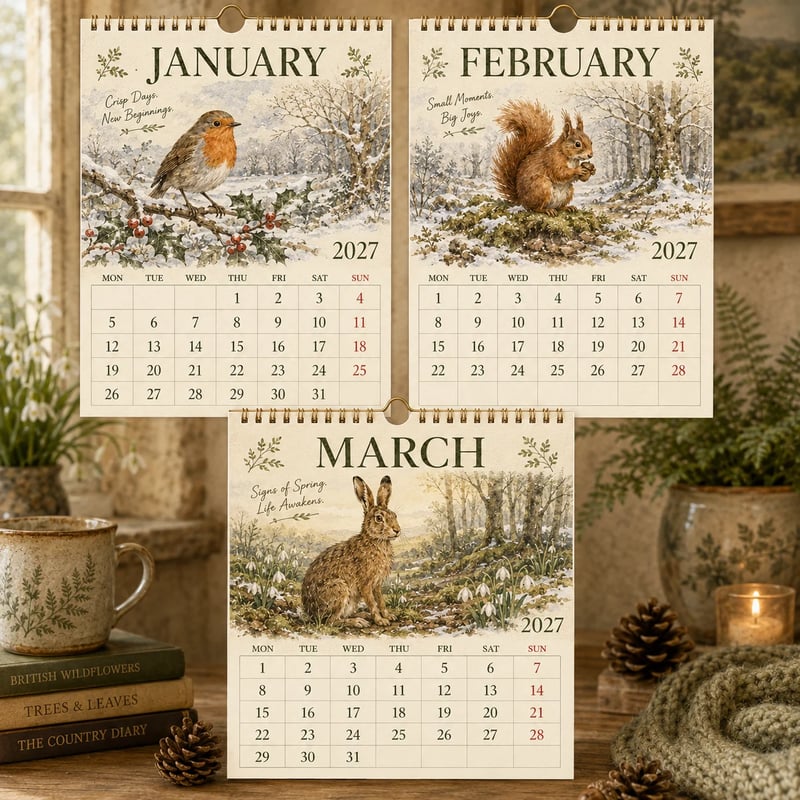 2027 British Woodland Calendar
