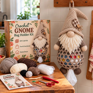 Gnome Kitchen Keepers | Crochet Bag Holder Collection